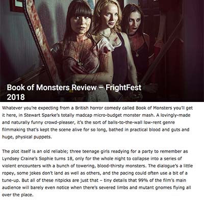 Book of Monsters Review – FrightFest 2018